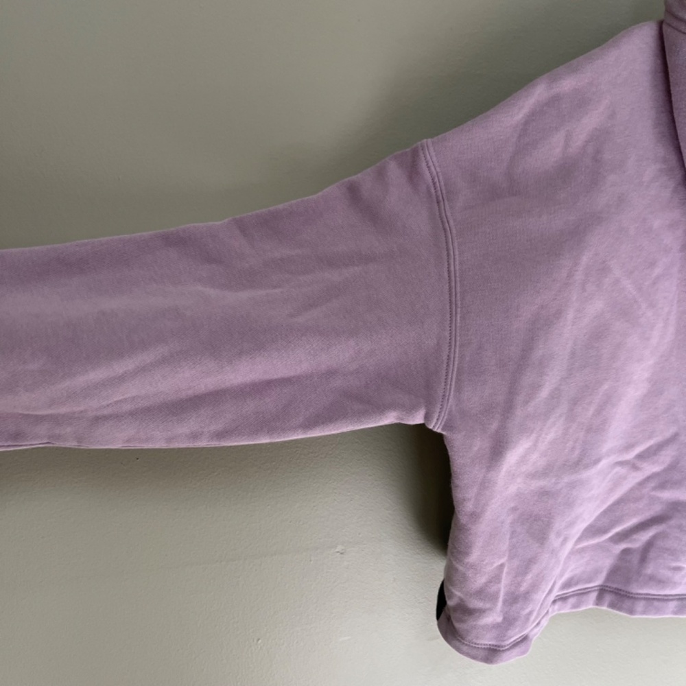 Adidas Bossy 90s Oversized Trefoil Cropped Hoodie Sweatshirt/Size Medium - Picture 11 of 16